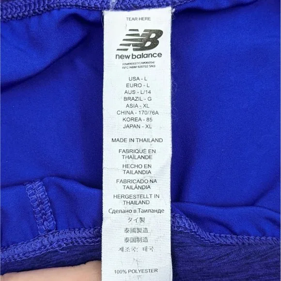 New Balance Women's Athletic Running Shorts Purple Size Large - Picture 3 of 4